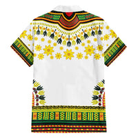 Enkutatash Dashiki and Adey Abeba Family Matching Short Sleeve Bodycon Dress and Hawaiian Shirt - Wonder Print Shop