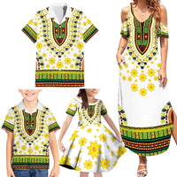 Enkutatash Dashiki and Adey Abeba Family Matching Summer Maxi Dress and Hawaiian Shirt - Wonder Print Shop