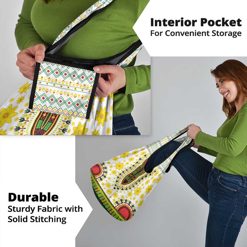 Enkutatash Dashiki and Adey Abeba Grocery Bag