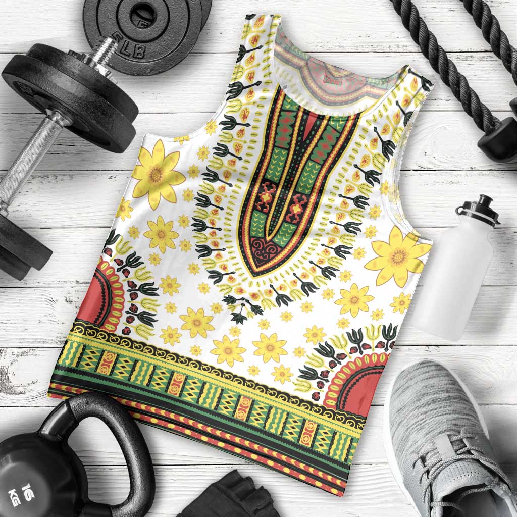 Enkutatash Dashiki and Adey Abeba Men Tank Top - Wonder Print Shop