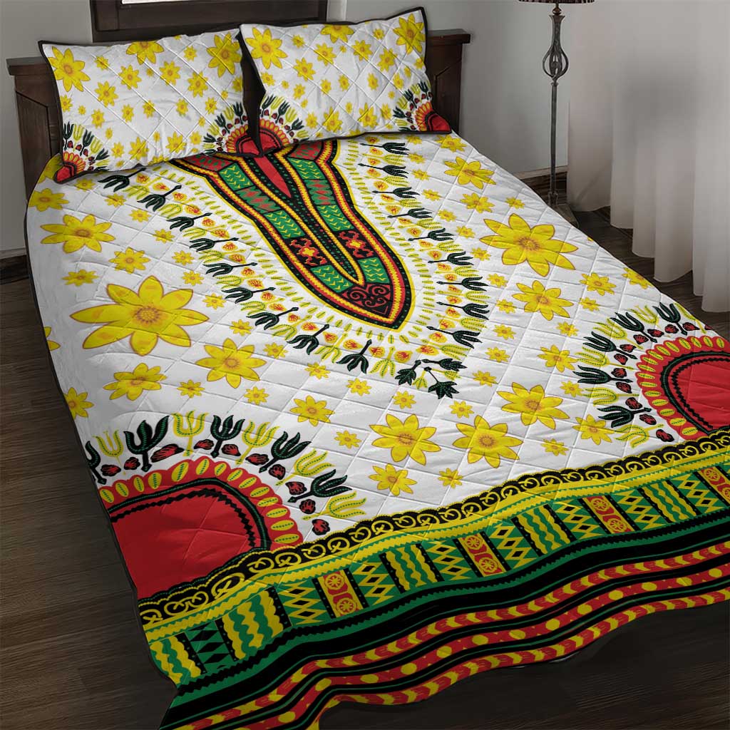 Enkutatash Dashiki and Adey Abeba Quilt Bed Set - Wonder Print Shop