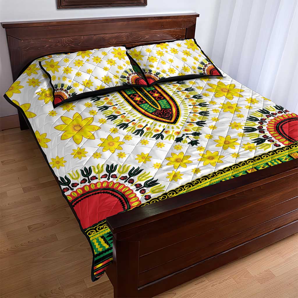 Enkutatash Dashiki and Adey Abeba Quilt Bed Set - Wonder Print Shop