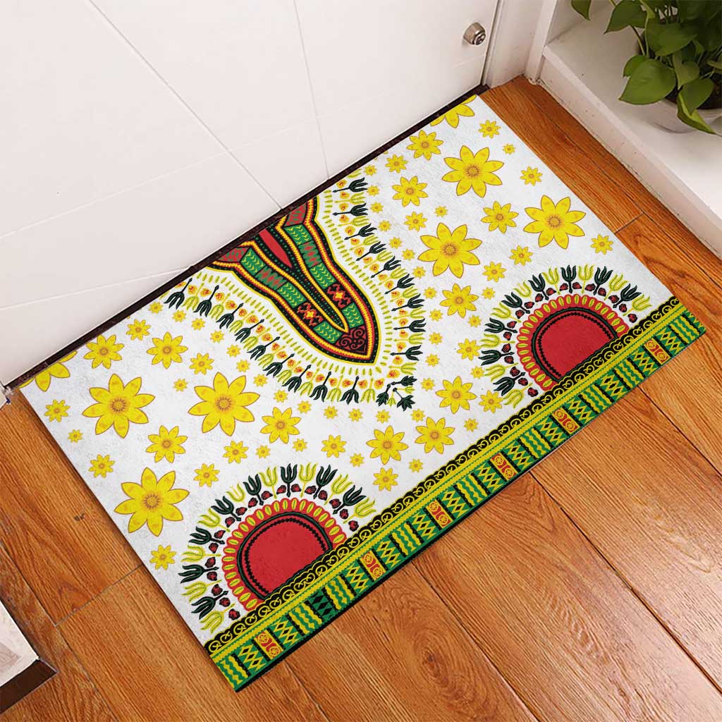 Enkutatash Dashiki and Adey Abeba Rubber Doormat - Wonder Print Shop