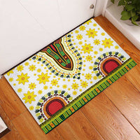 Enkutatash Dashiki and Adey Abeba Rubber Doormat - Wonder Print Shop