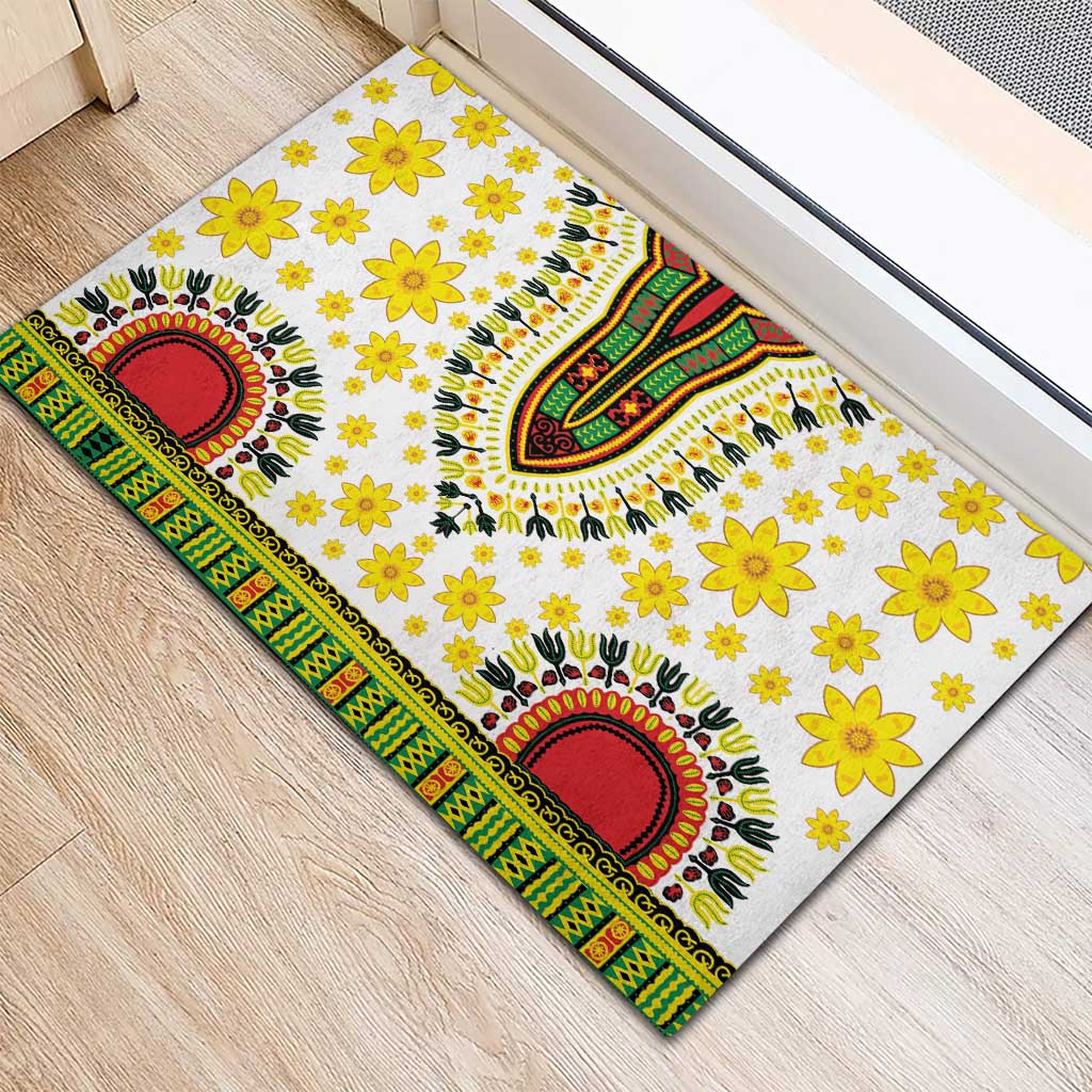 Enkutatash Dashiki and Adey Abeba Rubber Doormat - Wonder Print Shop