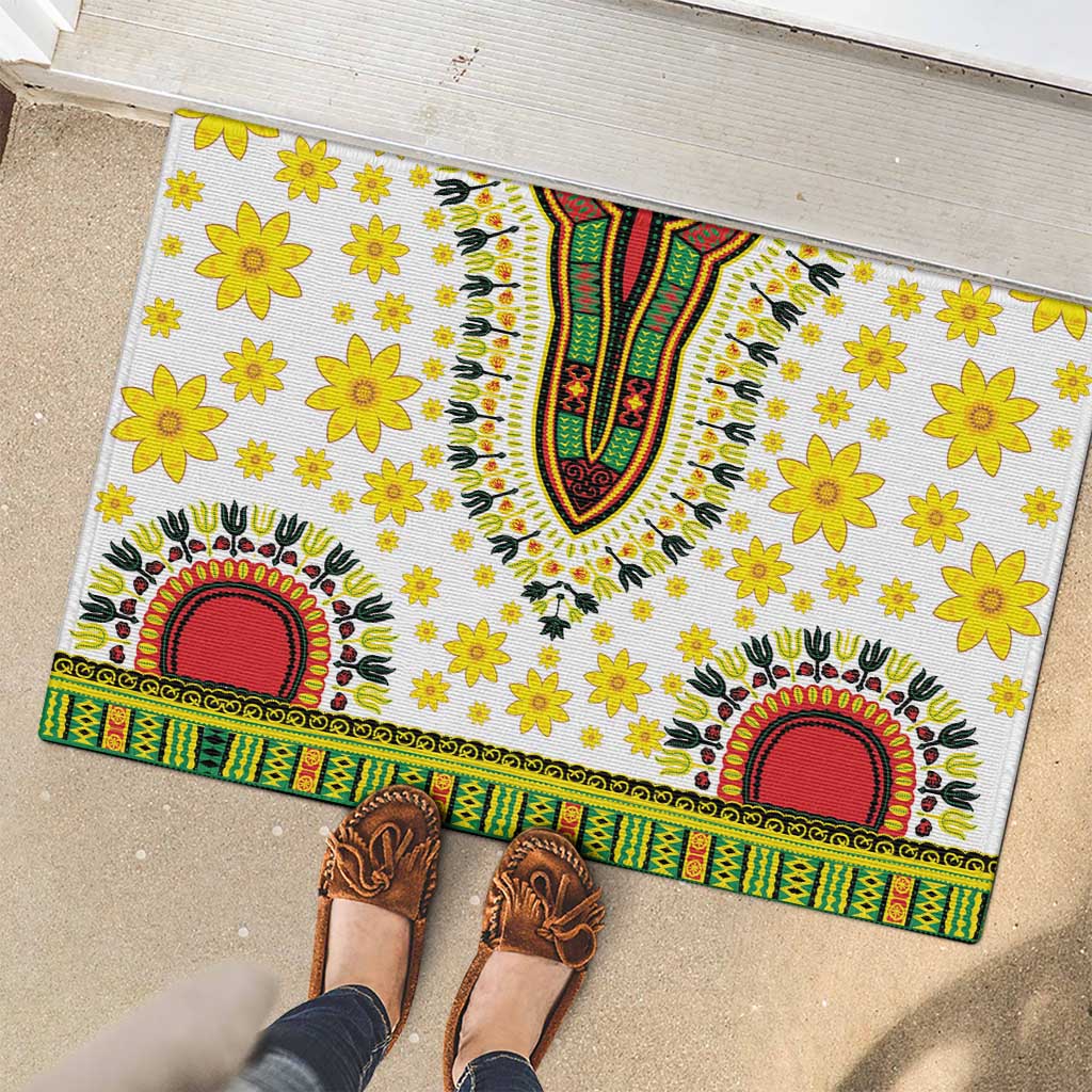 Enkutatash Dashiki and Adey Abeba Rubber Doormat - Wonder Print Shop