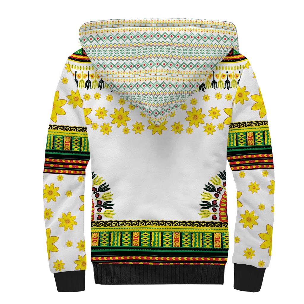 Enkutatash Dashiki and Adey Abeba Sherpa Hoodie - Wonder Print Shop