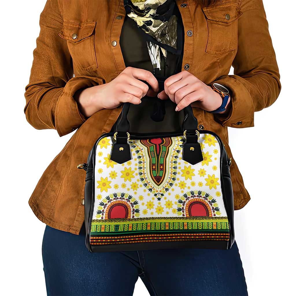Enkutatash Dashiki and Adey Abeba Shoulder Handbag