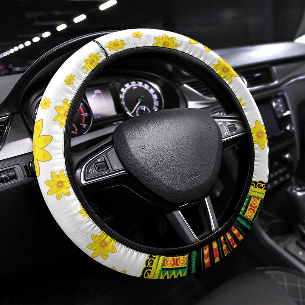 Enkutatash Dashiki and Adey Abeba Steering Wheel Cover - Wonder Print Shop