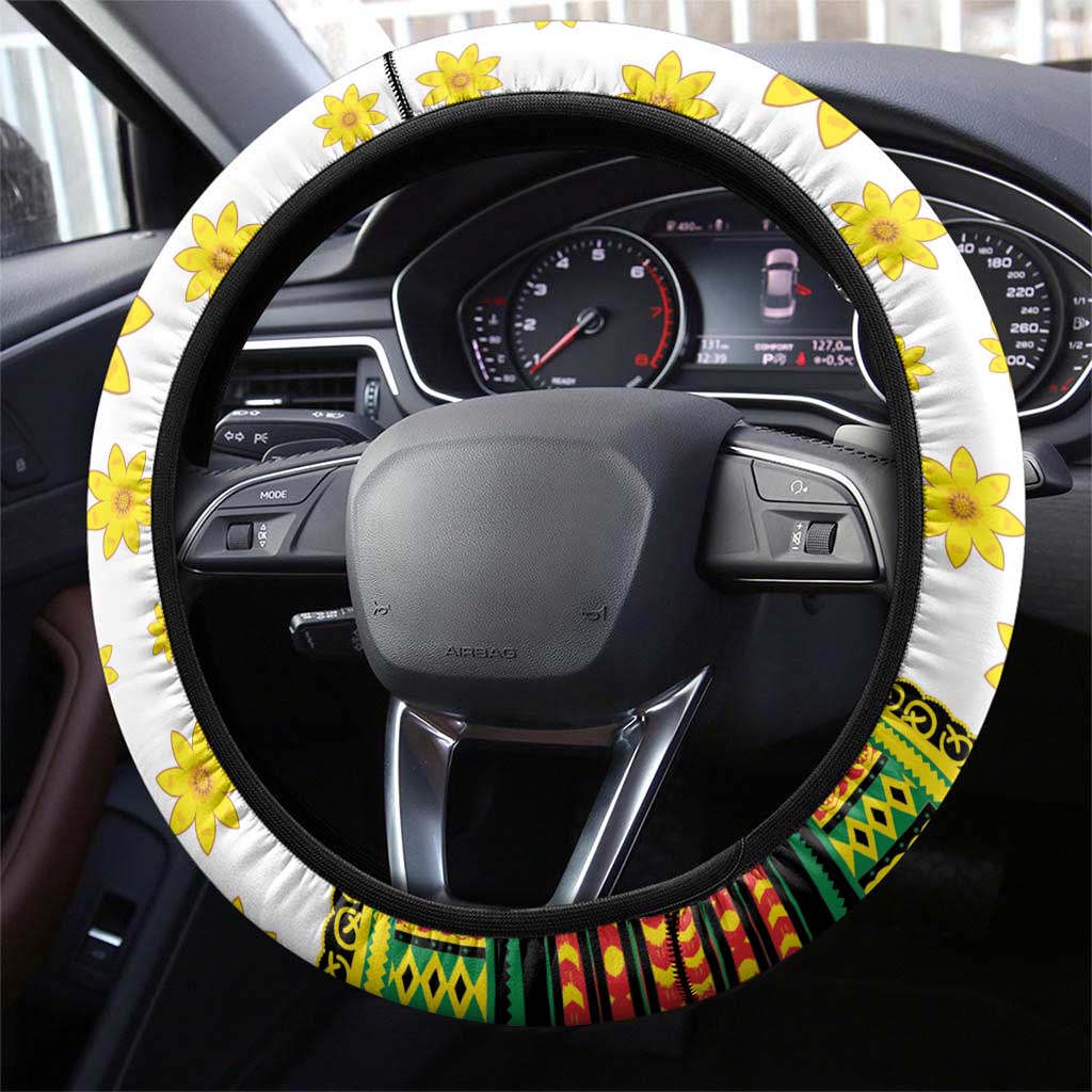 Enkutatash Dashiki and Adey Abeba Steering Wheel Cover - Wonder Print Shop