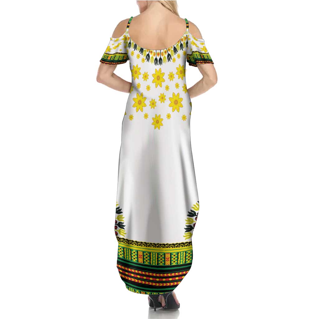 Enkutatash Dashiki and Adey Abeba Summer Maxi Dress - Wonder Print Shop