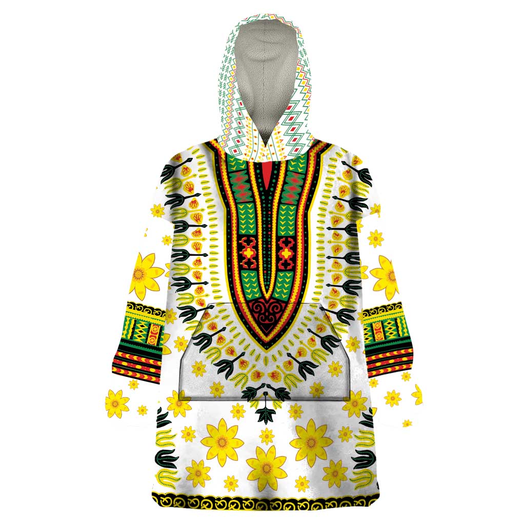 Enkutatash Dashiki and Adey Abeba Wearable Blanket Hoodie - Wonder Print Shop