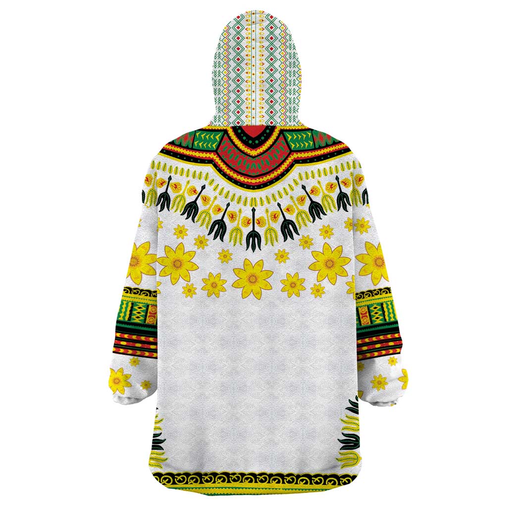 Enkutatash Dashiki and Adey Abeba Wearable Blanket Hoodie - Wonder Print Shop