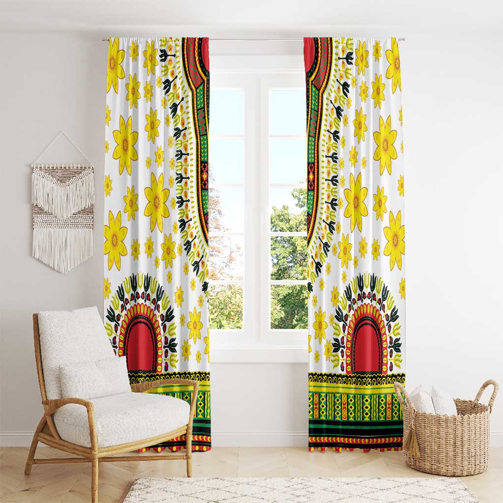 Enkutatash Dashiki and Adey Abeba Window Curtain - Wonder Print Shop
