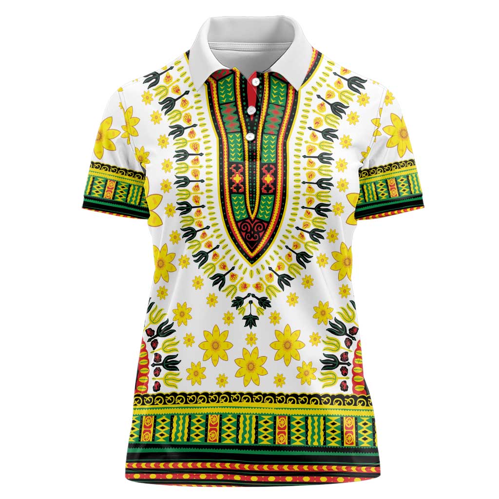 Enkutatash Dashiki and Adey Abeba Women Polo Shirt - Wonder Print Shop
