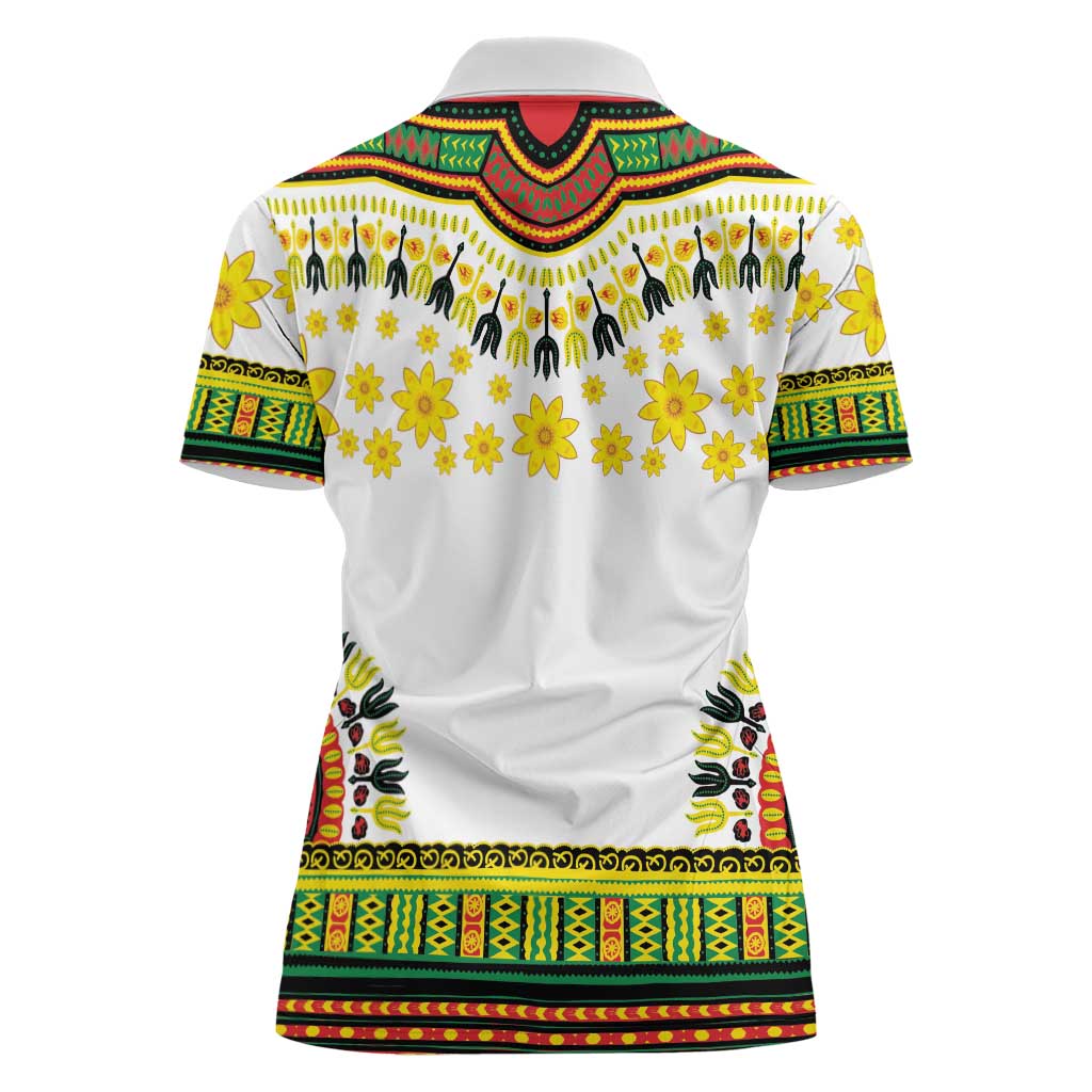 Enkutatash Dashiki and Adey Abeba Women Polo Shirt - Wonder Print Shop