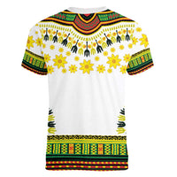 Enkutatash Dashiki and Adey Abeba Women V-Neck T-Shirt - Wonder Print Shop