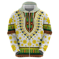 Enkutatash Dashiki and Adey Abeba Zip Hoodie - Wonder Print Shop