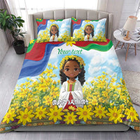Happy Enkutatash Eritrea Personalized Bedding Set Beautiful Girl Adey Abeba Flower LT9 - Wonder Print Shop