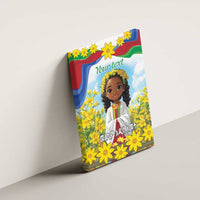Happy Enkutatash Eritrea Personalized Canvas Wall Art Beautiful Girl Adey Abeba Flower LT9 - Wonder Print Shop