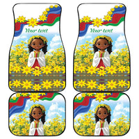 Happy Enkutatash Eritrea Personalized Car Mats Beautiful Girl Adey Abeba Flower LT9 - Wonder Print Shop