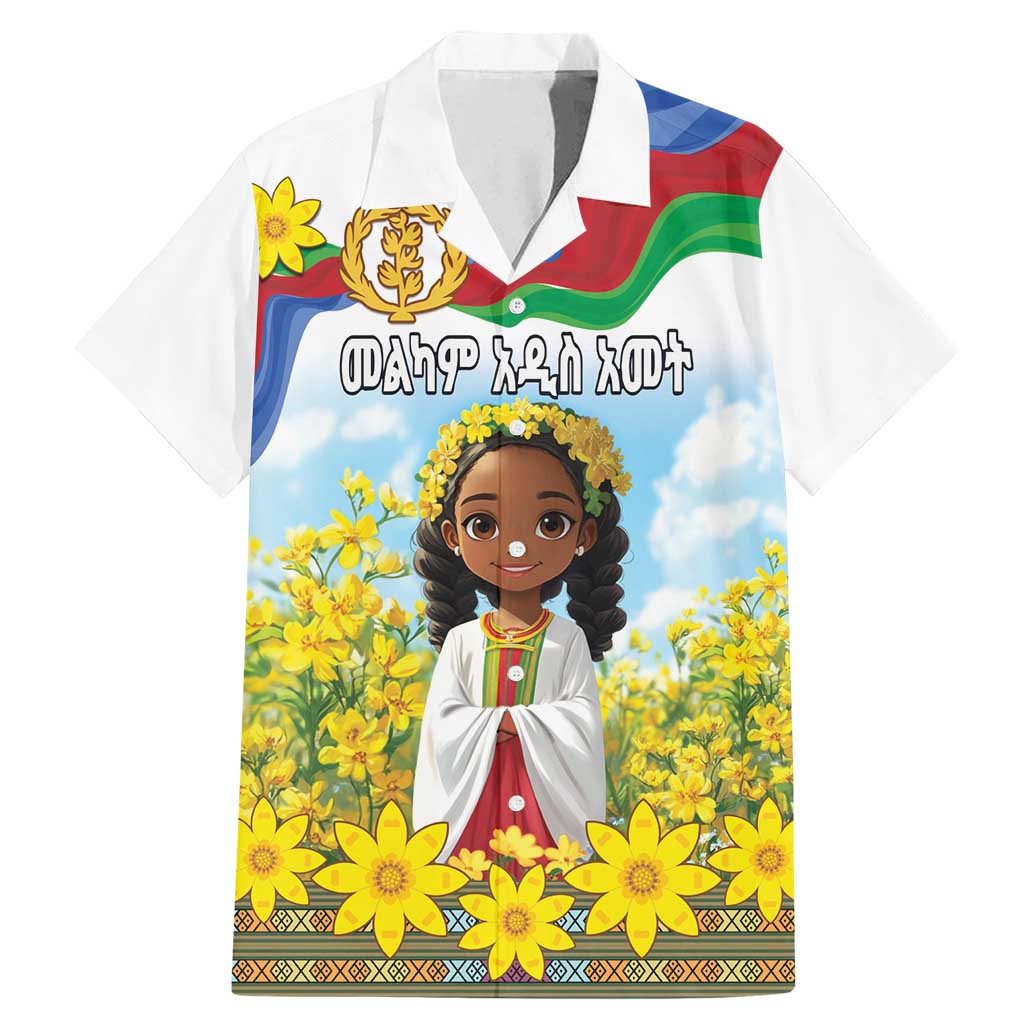 Happy Enkutatash Eritrea Personalized Family Matching Mermaid Dress and Hawaiian Shirt Beautiful Girl Adey Abeba Flower LT9 - Wonder Print Shop