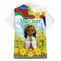 Happy Enkutatash Eritrea Personalized Family Matching Off Shoulder Maxi Dress and Hawaiian Shirt Beautiful Girl Adey Abeba Flower LT9 - Wonder Print Shop