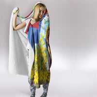 Happy Enkutatash Eritrea Personalized Hooded Blanket Beautiful Girl Adey Abeba Flower