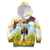 Happy Enkutatash Eritrea Personalized Kid Hoodie Beautiful Girl Adey Abeba Flower - Wonder Print Shop