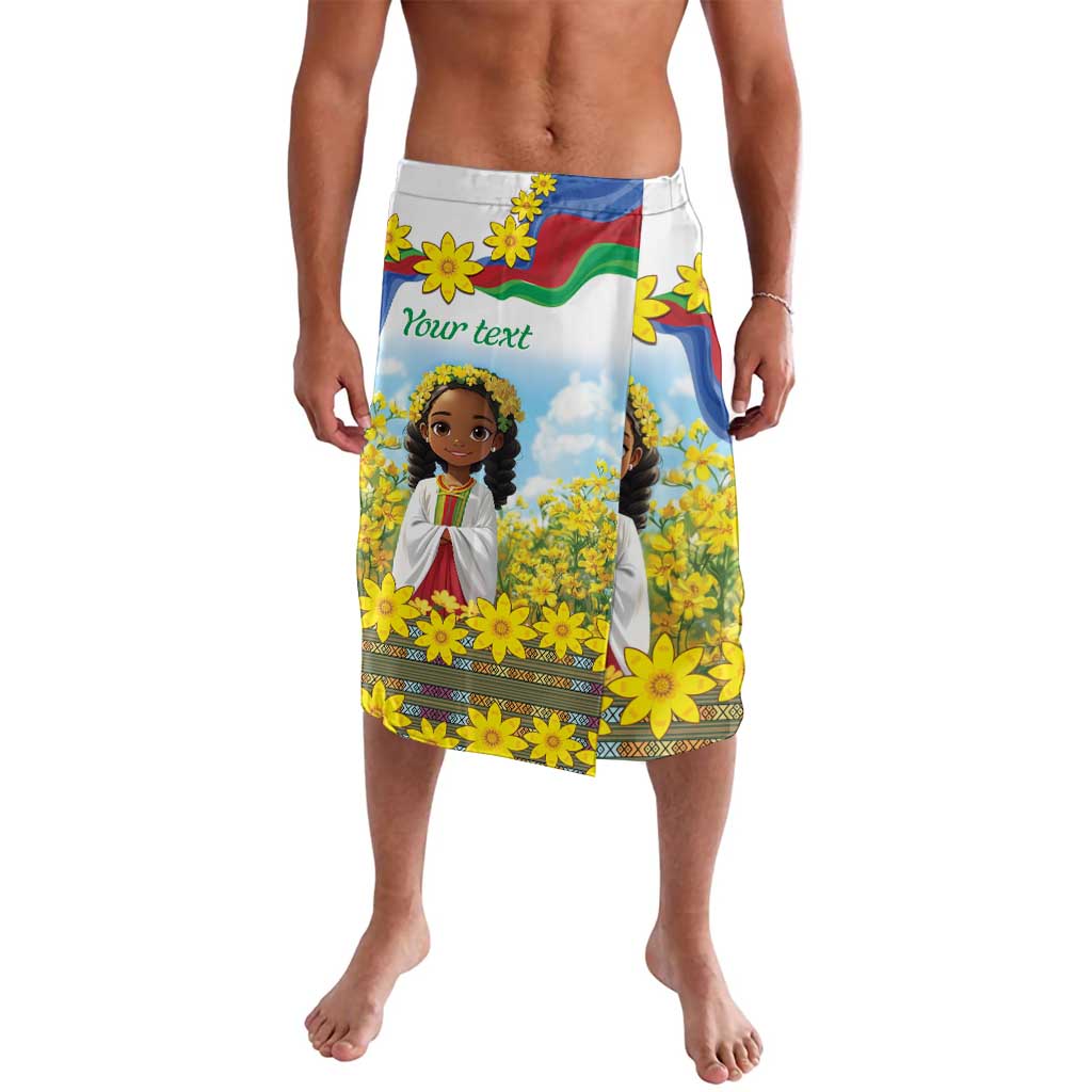Happy Enkutatash Eritrea Personalized Lavalava Beautiful Girl Adey Abeba Flower - Wonder Print Shop