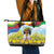 Happy Enkutatash Eritrea Personalized Leather Tote Bag Beautiful Girl Adey Abeba Flower - Wonder Print Shop
