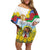 Happy Enkutatash Eritrea Personalized Off Shoulder Short Dress Beautiful Girl Adey Abeba Flower - Wonder Print Shop
