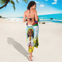 Happy Enkutatash Eritrea Personalized Sarong Beautiful Girl Adey Abeba Flower - Wonder Print Shop