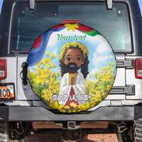 Happy Enkutatash Eritrea Personalized Spare Tire Cover Beautiful Girl Adey Abeba Flower - Wonder Print Shop