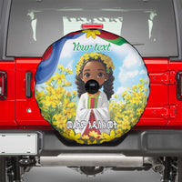 Happy Enkutatash Eritrea Personalized Spare Tire Cover Beautiful Girl Adey Abeba Flower - Wonder Print Shop