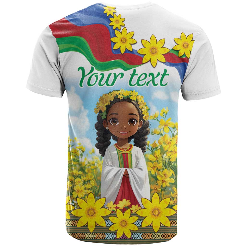 Happy Enkutatash Eritrea Personalized T Shirt Beautiful Girl Adey Abeba Flower - Wonder Print Shop