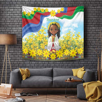 Happy Enkutatash Eritrea Personalized Tapestry Beautiful Girl Adey Abeba Flower - Wonder Print Shop