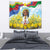 Happy Enkutatash Eritrea Personalized Tapestry Beautiful Girl Adey Abeba Flower - Wonder Print Shop