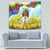 Happy Enkutatash Eritrea Personalized Tapestry Beautiful Girl Adey Abeba Flower - Wonder Print Shop
