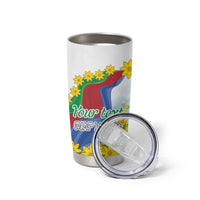 Happy Enkutatash Eritrea Personalized Tumbler Cup Beautiful Girl Adey Abeba Flower - Wonder Print Shop