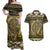 Ireland Shamrock Couples Matching Off Shoulder Maxi Dress and Hawaiian Shirt Celtic Knot Traditional Irish Symbol LT9 - Wonder Print Shop