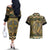 Ireland Shamrock Couples Matching Off The Shoulder Long Sleeve Dress and Hawaiian Shirt Celtic Knot Traditional Irish Symbol LT9 - Wonder Print Shop