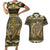 Ireland Shamrock Couples Matching Short Sleeve Bodycon Dress and Hawaiian Shirt Celtic Knot Traditional Irish Symbol LT9 - Wonder Print Shop