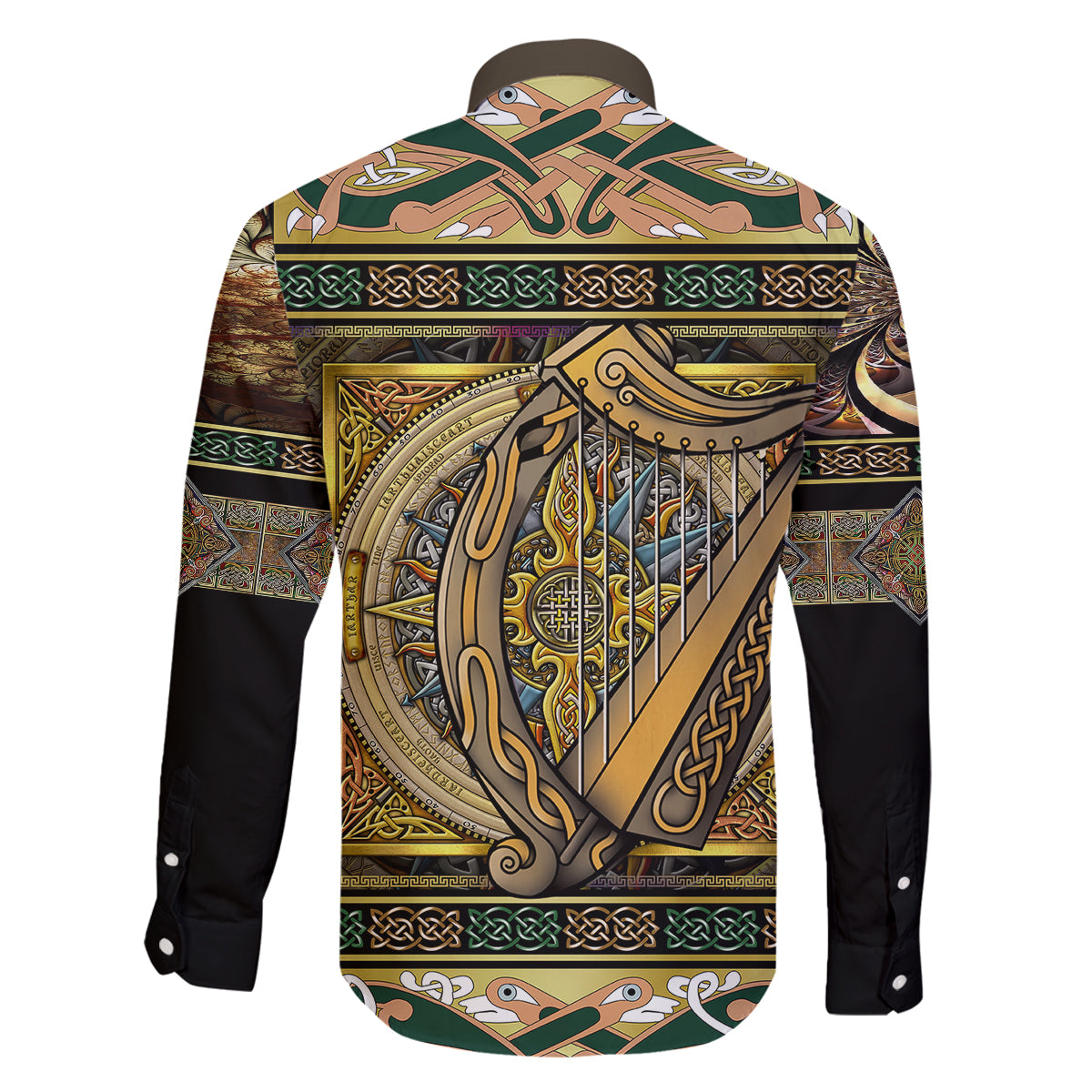 Ireland Shamrock Family Matching Off Shoulder Short Dress and Hawaiian Shirt Celtic Knot Traditional Irish Symbol LT9 - Wonder Print Shop