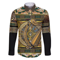 Ireland Shamrock Family Matching Puletasi Dress and Hawaiian Shirt Celtic Knot Traditional Irish Symbol - Wonder Print Shop