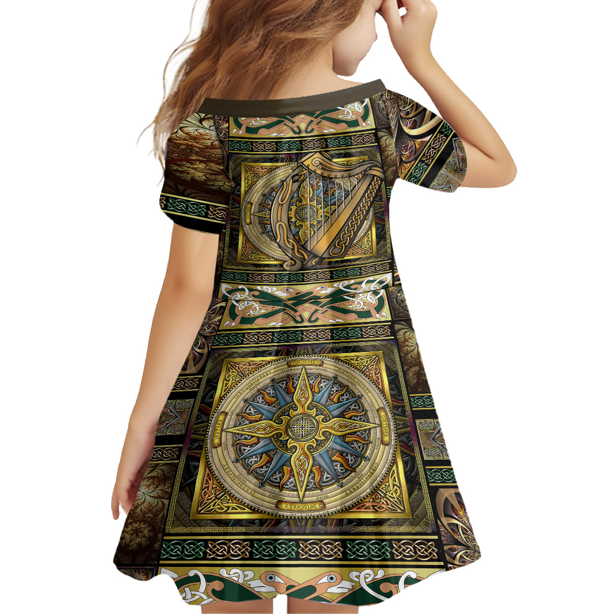 Ireland Shamrock Family Matching Tank Maxi Dress and Hawaiian Shirt Celtic Knot Traditional Irish Symbol - Wonder Print Shop