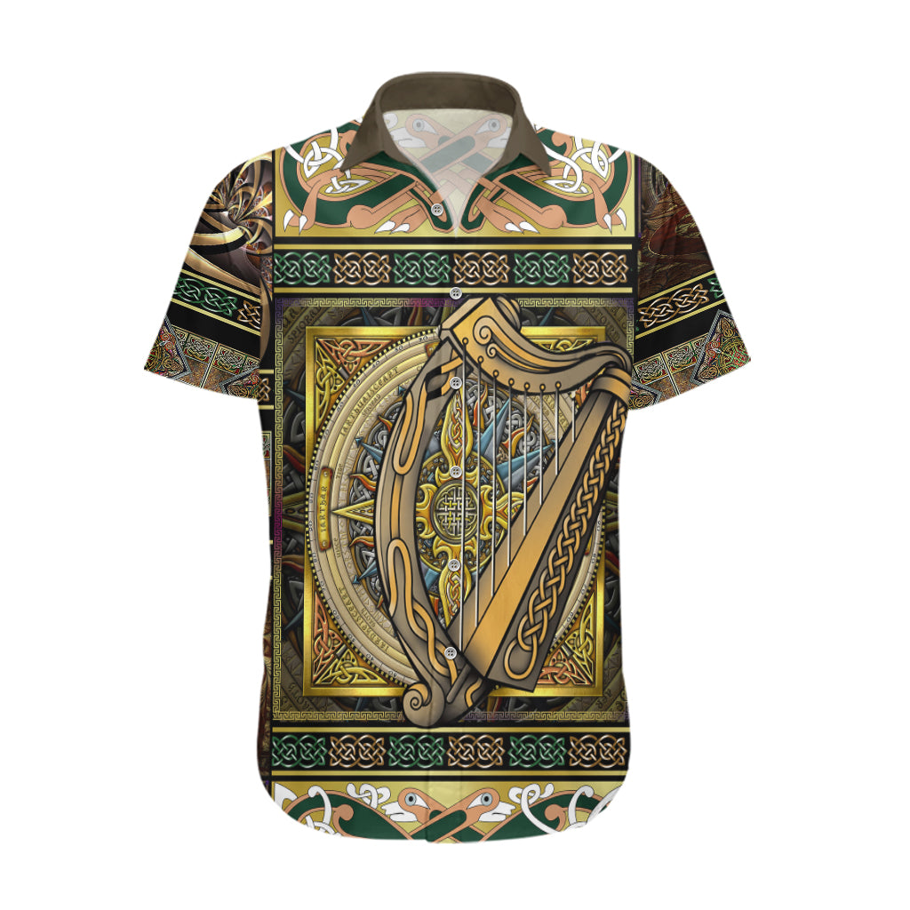 Ireland Shamrock Hawaiian Shirt Celtic Knot Traditional Irish Symbol - Wonder Print Shop