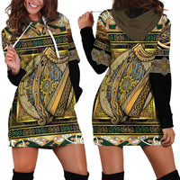 Ireland Shamrock Hoodie Dress Celtic Knot Traditional Irish Symbol - Wonder Print Shop
