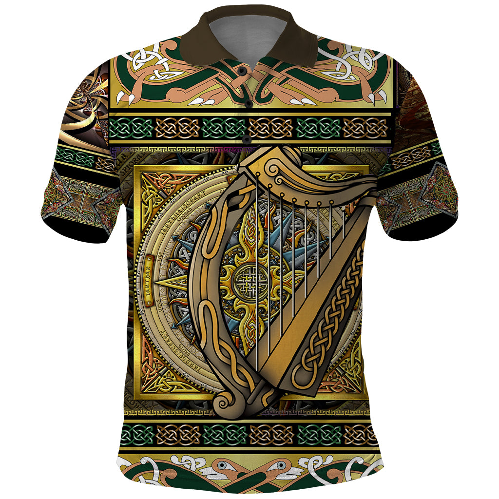 Ireland Shamrock Polo Shirt Celtic Knot Traditional Irish Symbol - Wonder Print Shop
