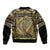 Ireland Shamrock Sleeve Zip Bomber Jacket Celtic Knot Traditional Irish Symbol - Wonder Print Shop